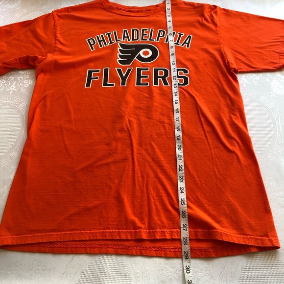 Fanatics NHL Philadelphia Flyers Printed Logo Orange T-Shirt Men’s Size L - Picture 7 of 11